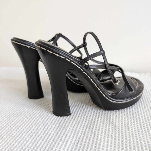 Black Aldo High Heel Sandals - Picture 2 of 4